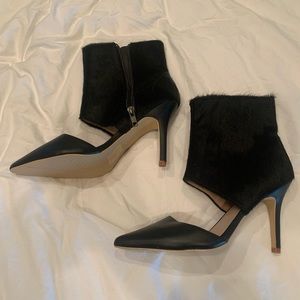 Sol Sana black calf hair pumps